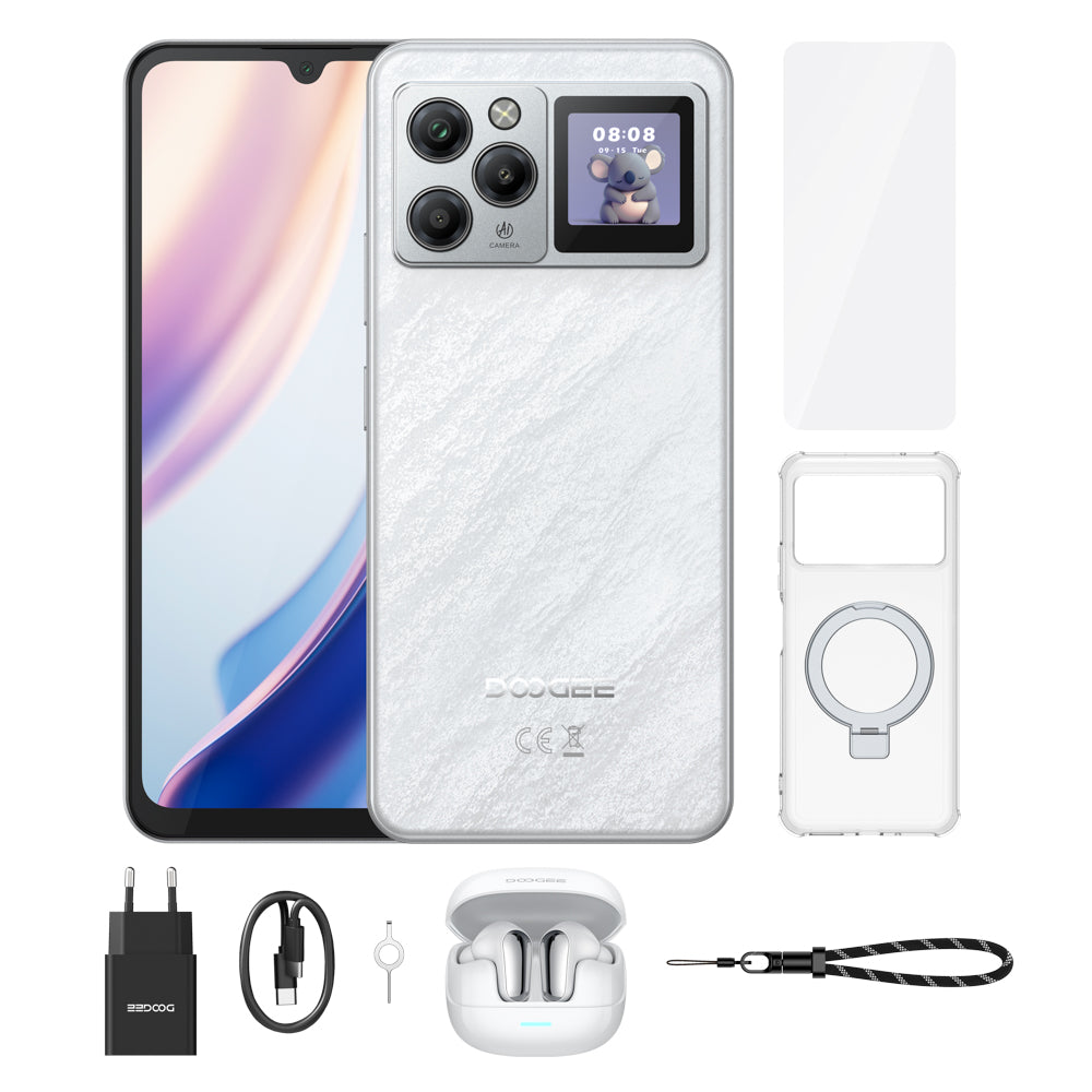 DOOGEE M30 Pro Pantalla trasera multifuncional IPS de 1,3 pulgadas Smartphone 6.88” FHD/120Hz, 8000mAh/33W Android 16, 64GB(8+56) RAM+256GB ROM Teléfono Móvil
