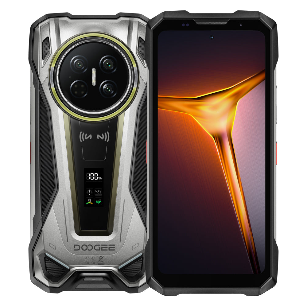 DOOGEE V MAX 2 Movil Irrompible 5G, 6.78"FHD/120Hz, 22000mAh/120W, 48GB(16+22)RAM, Anillo de Luz Para Acampar