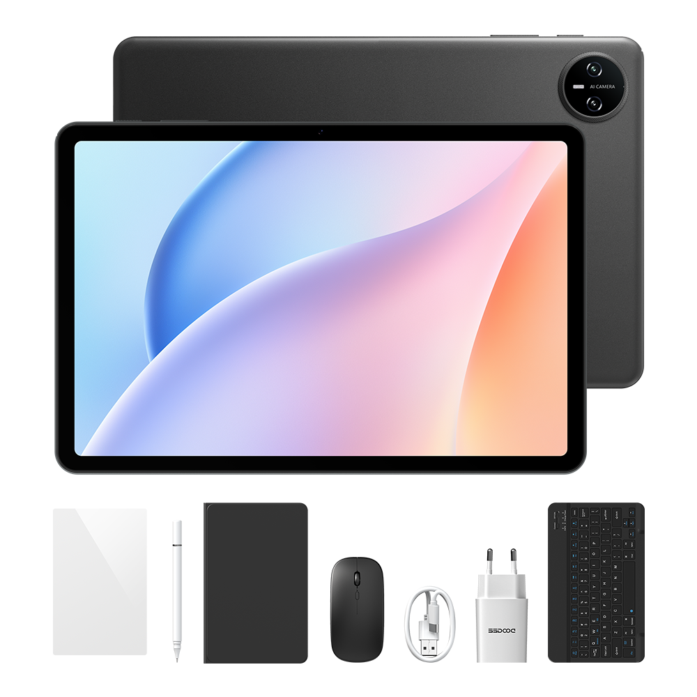 DOOGEE Tab A9 Tableta Unisoc T310 de 12 GB + 64 GB, 10,1 pulgadas, 6580 mAh, Android 15