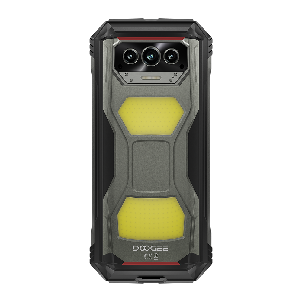 DOOGEE V Max S Teléfono robusto con Android 14 y batería grande de 22000 mAh y luces duales para acampar