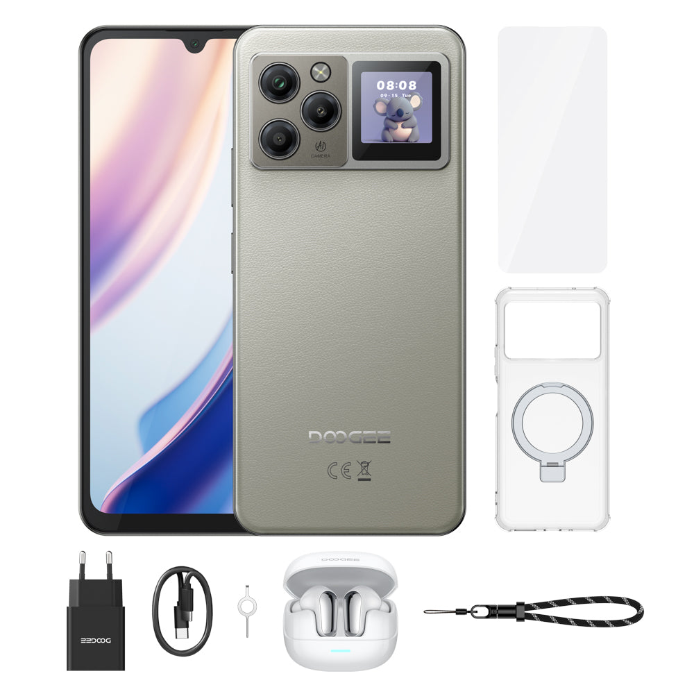 DOOGEE M30 Pro Pantalla trasera multifuncional IPS de 1,3 pulgadas Smartphone 6.88” FHD/120Hz, 8000mAh/33W Android 16, 64GB(8+56) RAM+256GB ROM Teléfono Móvil